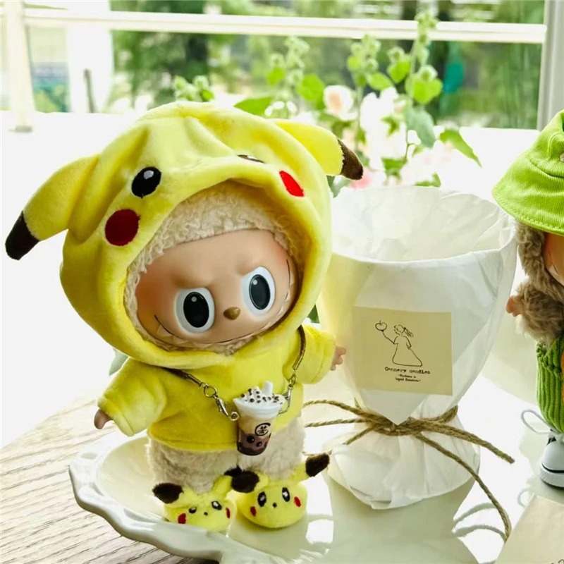 15～17cmのラビュブドール用、漫画風のかわいいピカチュウ - Baby Clothing Unisex のレビューと価格