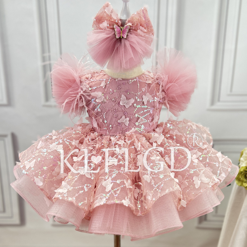 高級フラワーチルドレンウェディングドレス甘くて可愛いパントン - Baby Xmas Clothing のレビューと価格