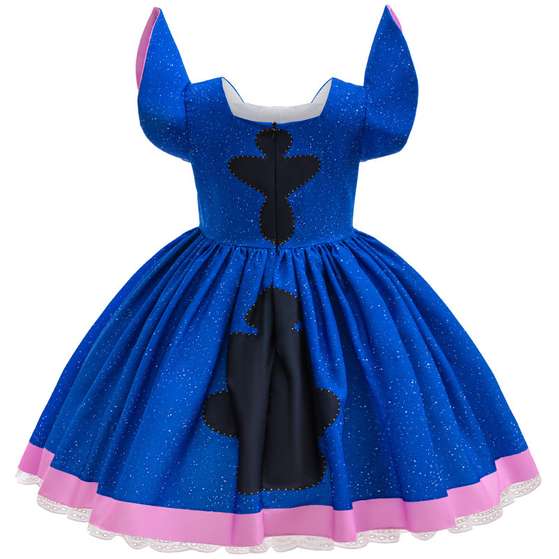 映画ステッチコスプレプリンセスドレス女の子のためのコスプレカ - Baby Clothing Size のレビューと価格