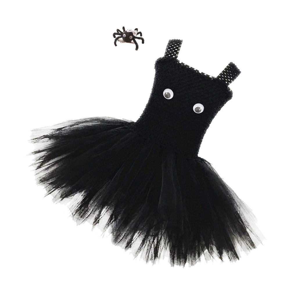 ハロウィンガールズスパイダーチュチュドレスノースリーブパーテ - Baby Clothing Unique のレビューと価格