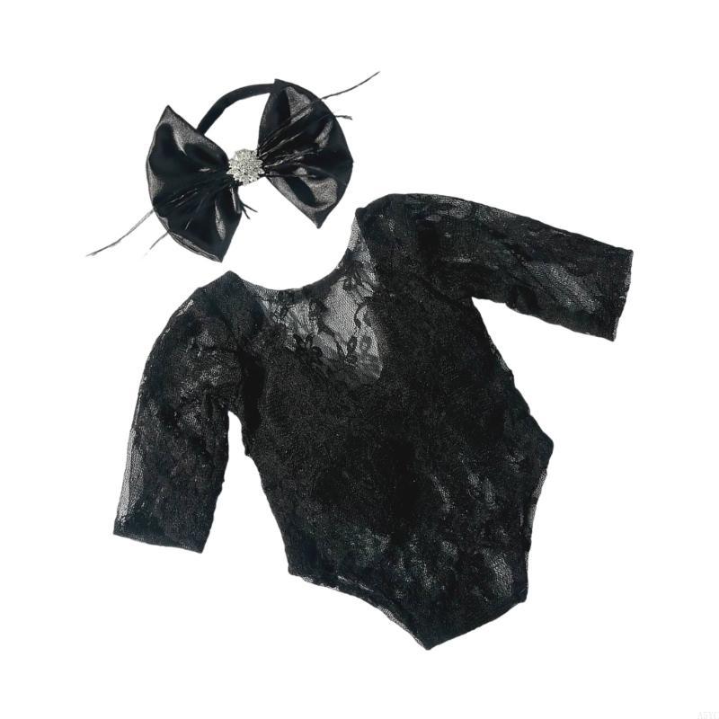 A5YC 美しいレースロンパース & ヘッドバンドセットユニ - Baby Clothing Unique のレビューと価格