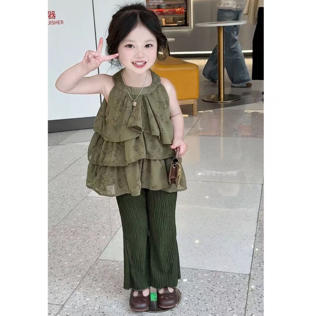 夏の女の子服セットユニークな美しいスタイル子供のベビーハンギ - Baby Clothing Unique のレビューと価格
