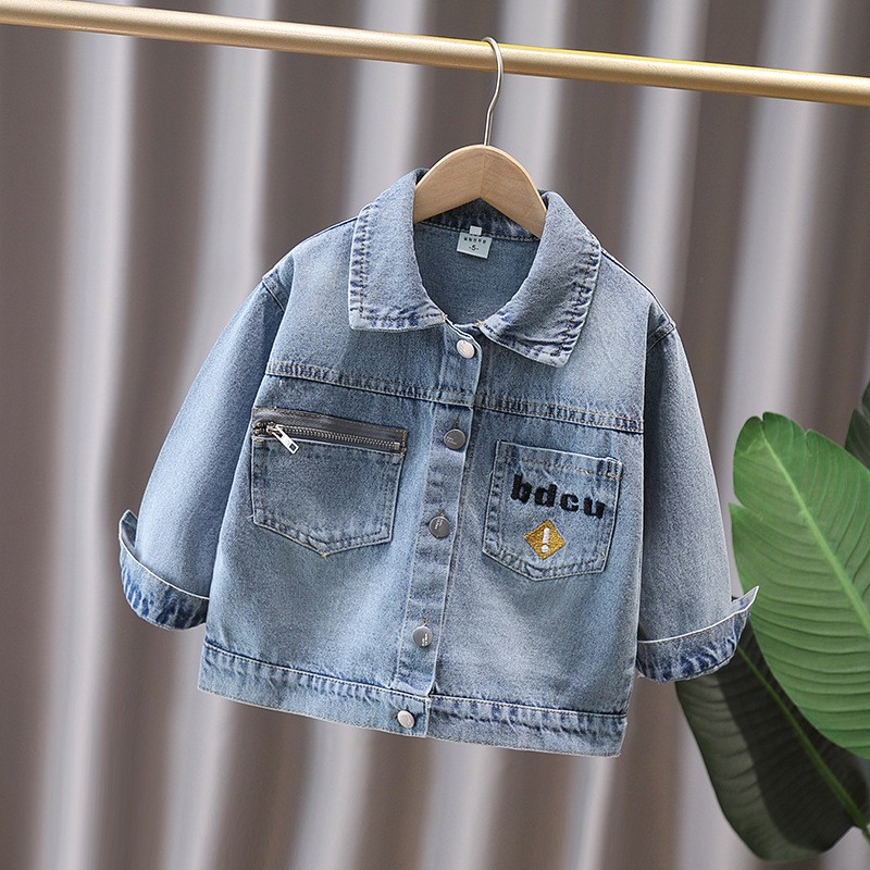 かわいいスタイルベビー子供デニムジャケット恐竜子供のための少 - Baby Clothing Size のレビューと価格