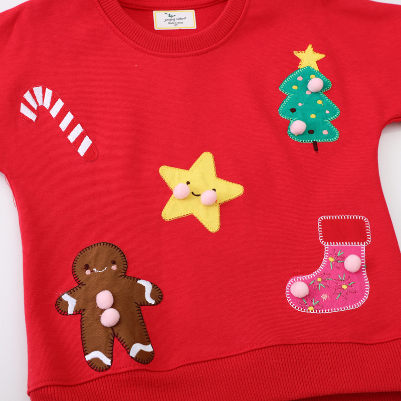 ジャンプメーター 2-7T クリスマス女の子スウェット服長袖 - Baby Xmas Clothing のレビューと価格