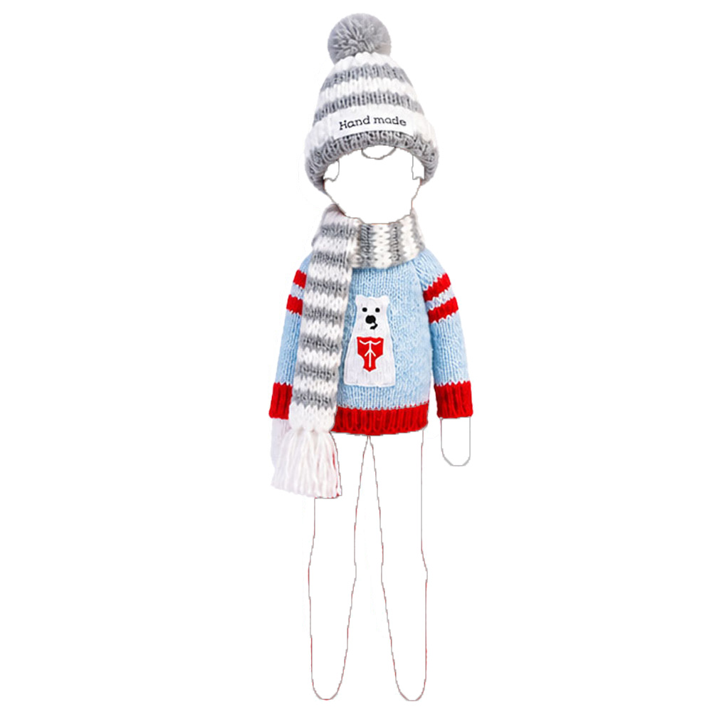 クリスマスドール用セーター、ニット帽、スカーフ、エルフドール - Baby Xmas Clothing のレビューと価格