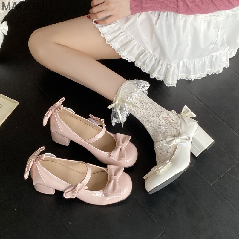 かわいいラウンドトゥの女性用メリージェーンシューズ、PUレザ - Baby Clothing Size のレビューと価格