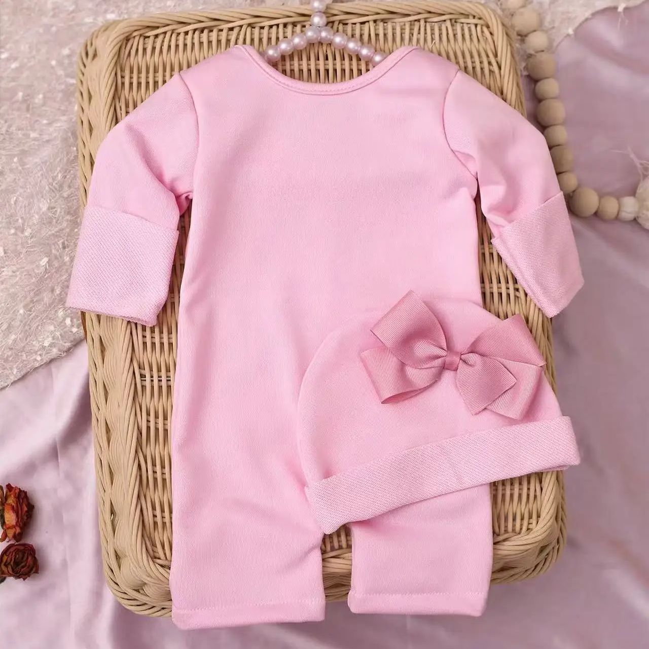 Ylsteed 2 個新生児写真撮影長袖ロンパースジャンプス - Baby Clothing Onesies のレビューと価格