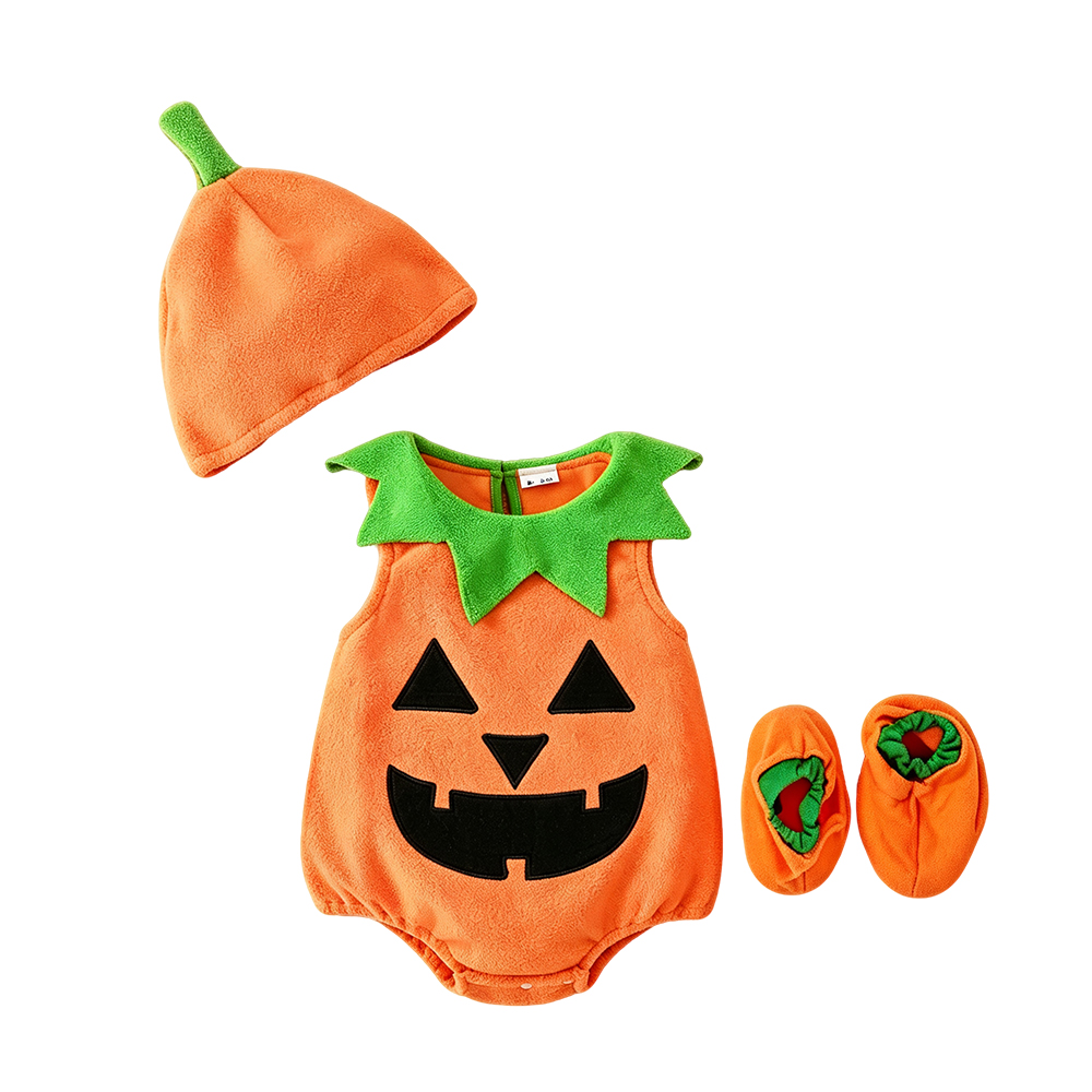 かわいいカボチャの刺繍入りベビーロンパース、幼児用ハロウィン - Baby Clothing Onesies のレビューと価格